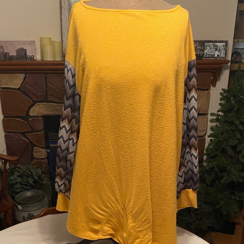 Emerald Mustard Yellow Knit Fabric